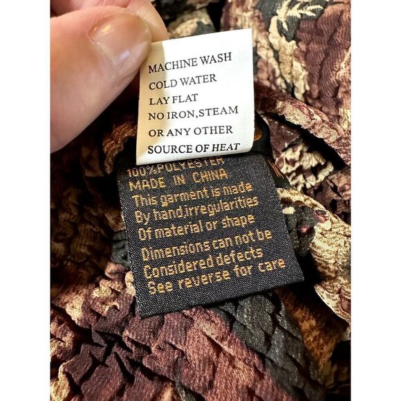 UBU Women's Reversible Lightweight Crinkle Packable Coat Tan/Green Size Medium - Picture 15 of 16